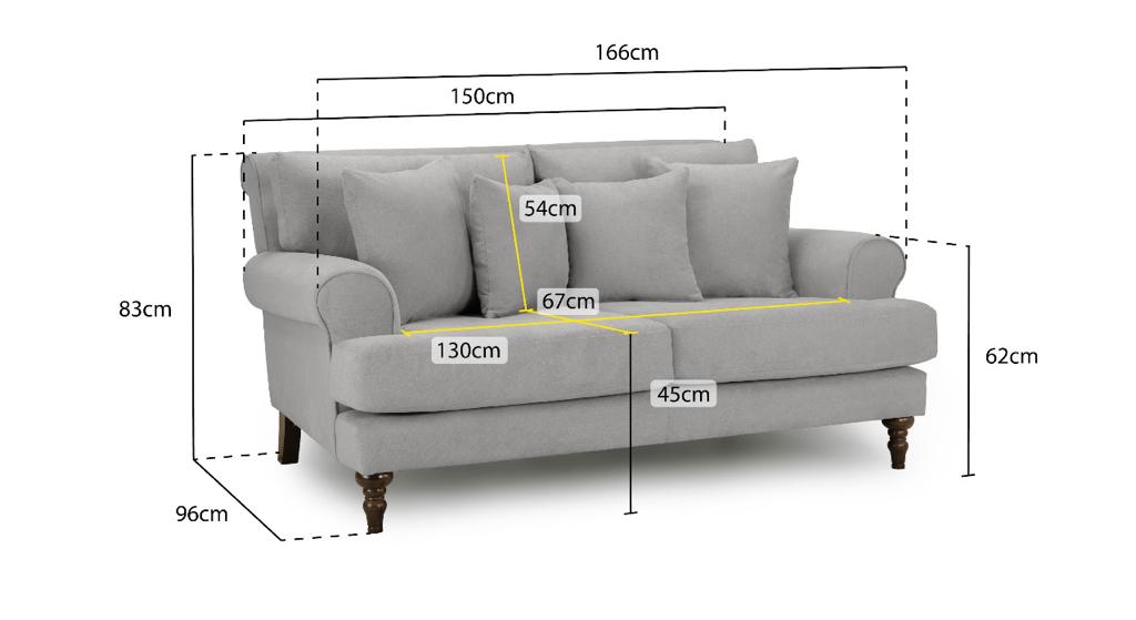 Summer 2 Seater in Elegant Grey