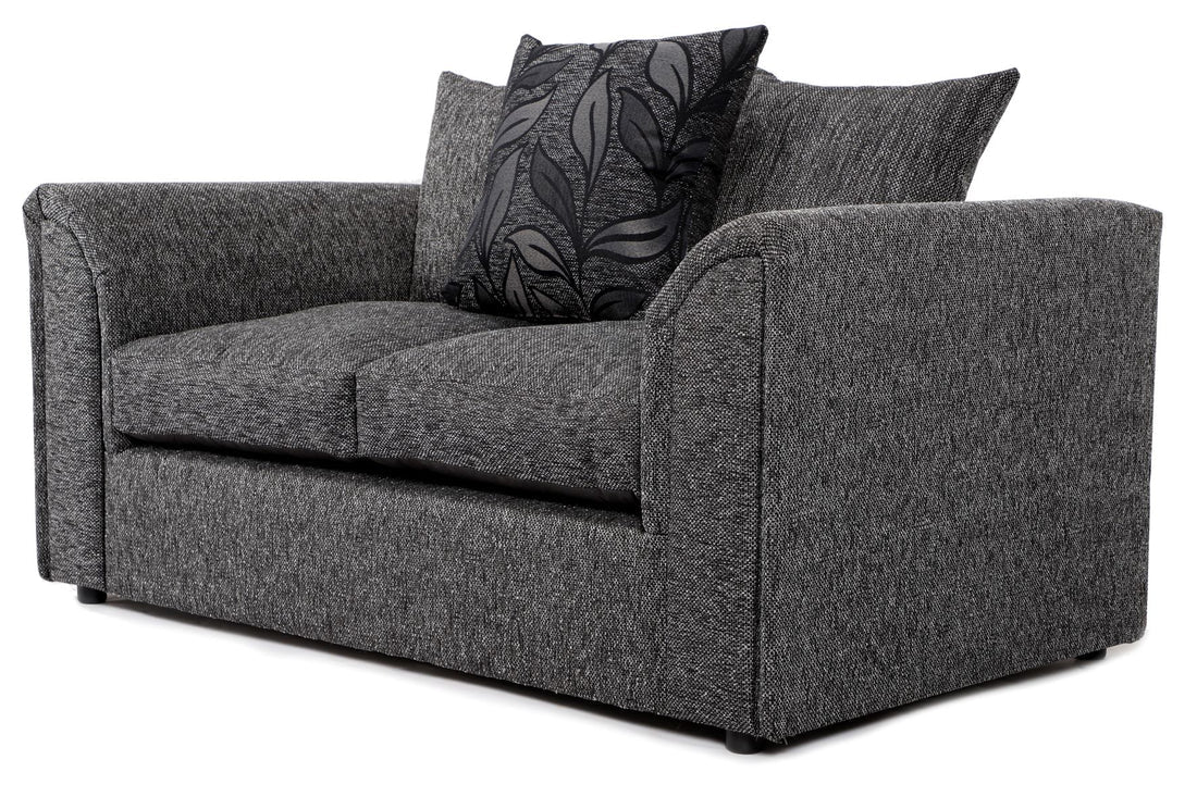 Byron 3+2 Sofa Set Black Dundee Fabric