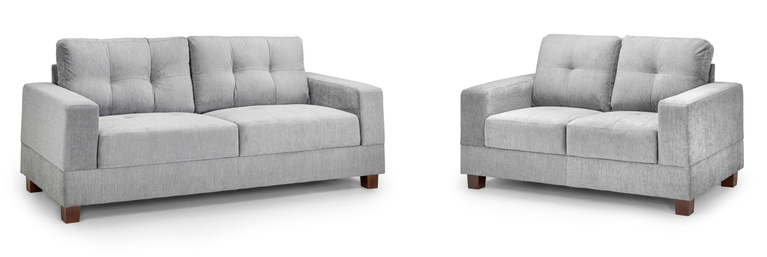 Jerry Sofa Grey Fabric 3+2 Set