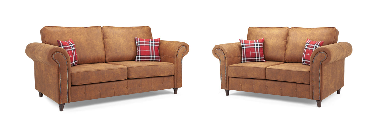 Oakland Sofa Tan 3+2 Set